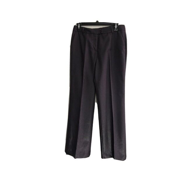 ETRO Pants US 6 IT 42 Purple Sheen Wool Nylon Blend Zip Pockets Button Italy - Picture 1 of 6